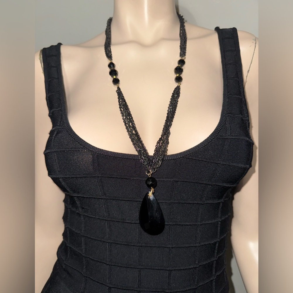 Crown Trifari Glass Multi Strand Necklace